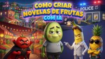 Como Criar Novelas de Frutas com IA: Histórias Criativas e Virais